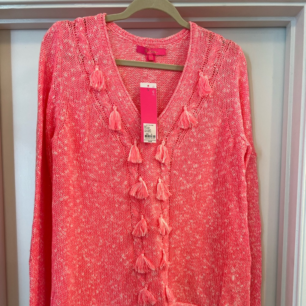 Lilly Pulitzer Coral Sweater NWT